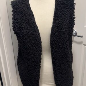 Women's Black Fleece Vest